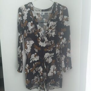 Floral patterned long sleeve Old Navy romper